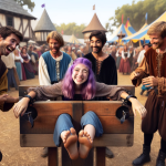 DALL·E 2024-01-15 22.06.31 - A light-hearted scene at a Renaissance faire, featuring a 14-year...png