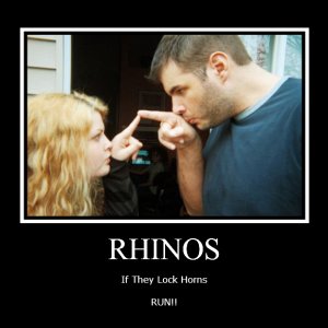 The rhino handshake!
