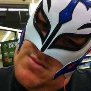 Rey Mysterio!?! nope just me wearing a replica