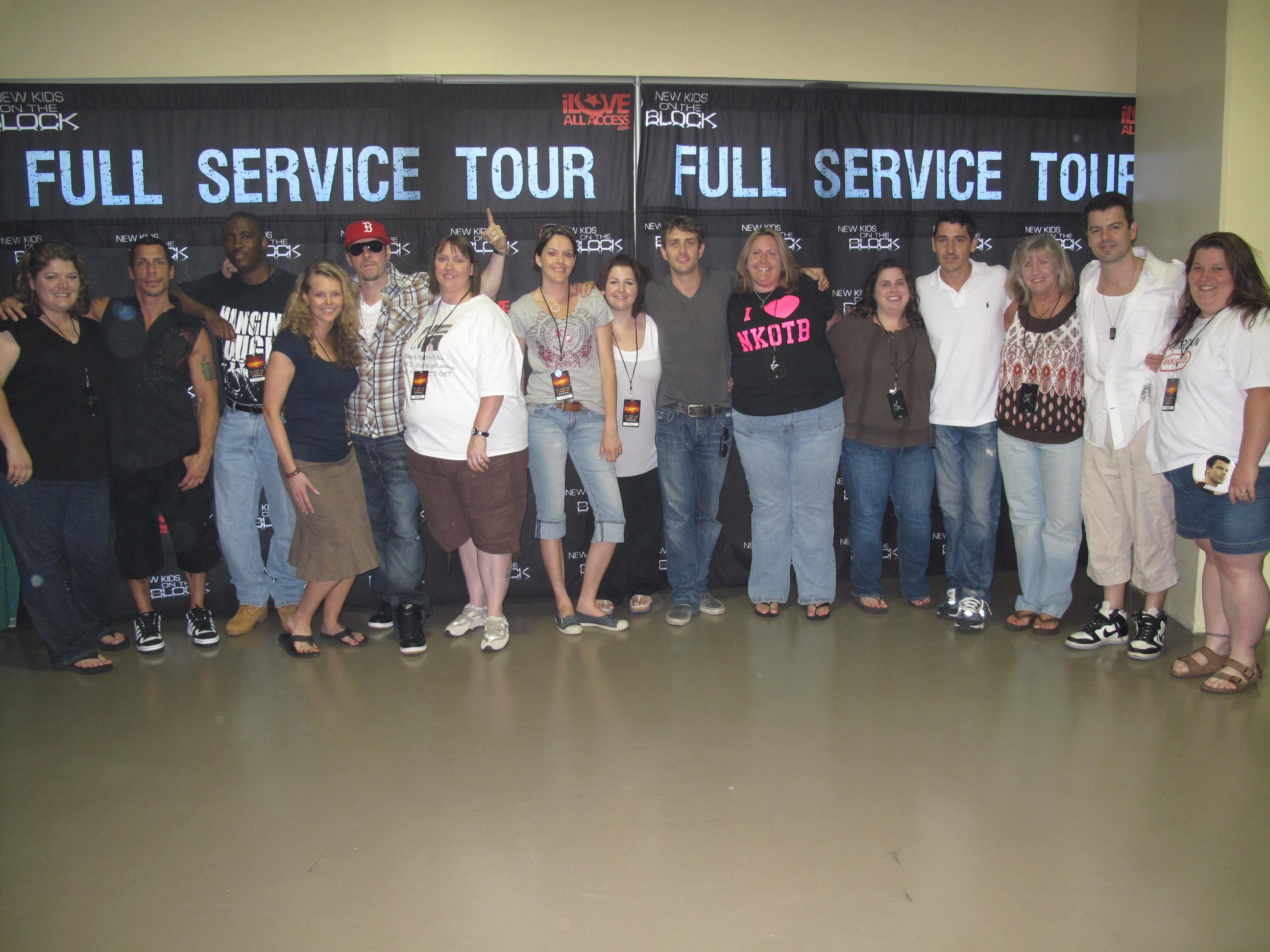 Me and some other fans with NKOTB, Full Service '09.