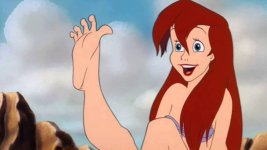 Ariel and her pretty new feet.JPG