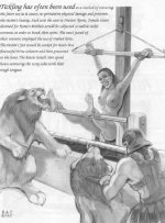 Toon - christian slave woman tortured by lions.jpg