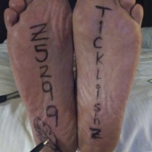 my ticklish feet