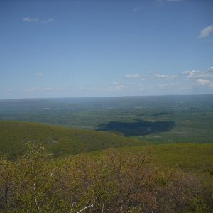 A view of the hills of northwestern CT from Bear Mountain