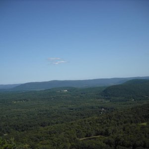 A view from the top of Lion's Head with Prospect Mountain visible to the right.