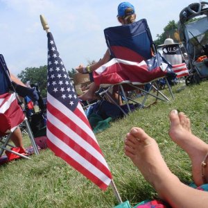 Patriotic feet!