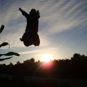 Taken at sunset in a cornfield in France...part of the best weeks of my life <3