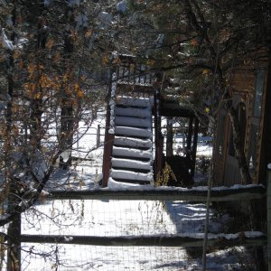 Stairs at the neighbor's place.