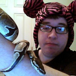 Awesome hat and snake.