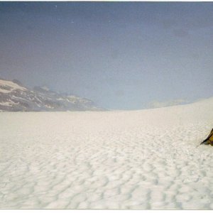 My tent on the glacier