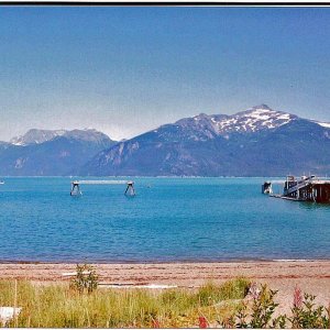 Beach/Pier on one of the inside passages, Haines, AK