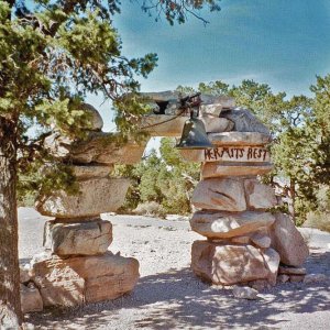 Hermit's Rest....End of the South Rim Trail hike! (I, of course hiked it by myself, and it took a few hours)