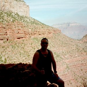 Me on the Bright Angel Trail...What an awesome hike!