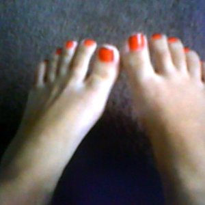 my Red toes