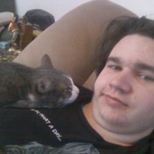 Me and meh cat, she used to tickle people for me before I had to get her put down/