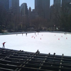 ice skating rink (open even though it was 63 degrees)