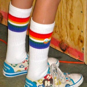 Converse Rainbow tube socks