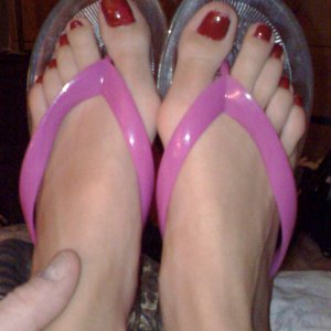 clear flipflops