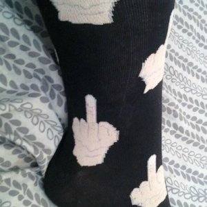 my socks gave you the finger :p