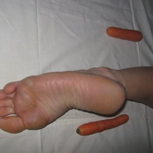 foot and carrots