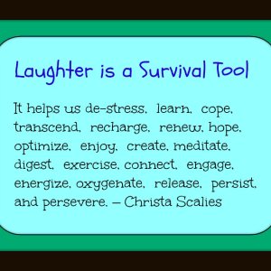 Laughing keeps us healthy... so bring it on!!  :)