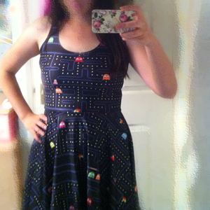 Nom nom! My pacman vs mario dress