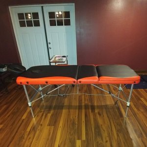 Massage table.