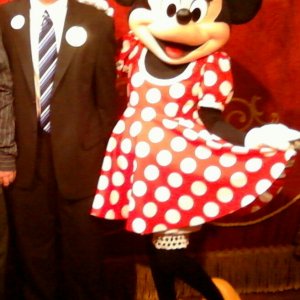 Me and Minnie Mouse. The night of my spring formal on my Disney Internship.