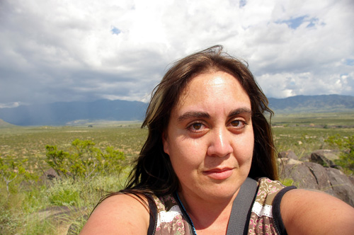 At Three Rivers Petroglyphs, New Mexico (August 2008)