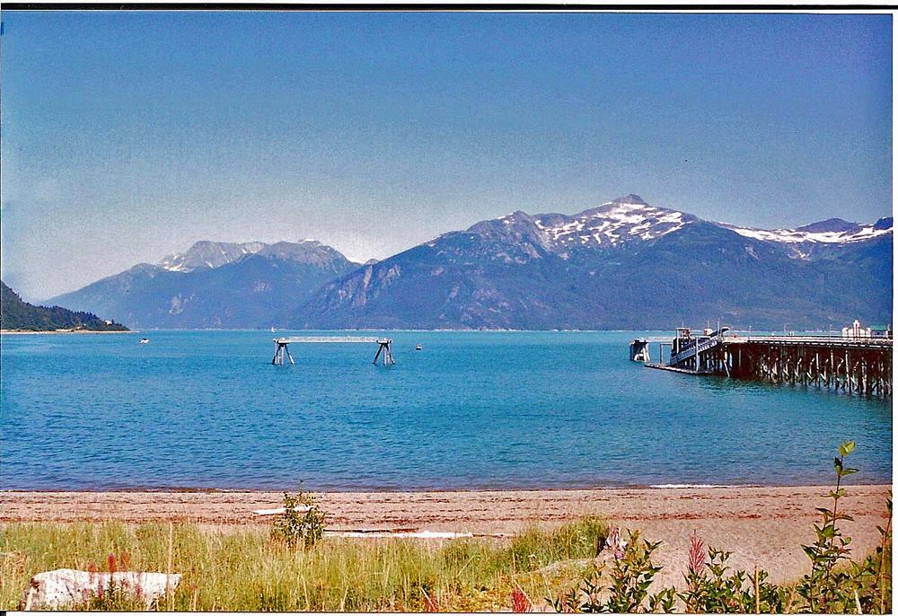 Beach/Pier on one of the inside passages, Haines, AK