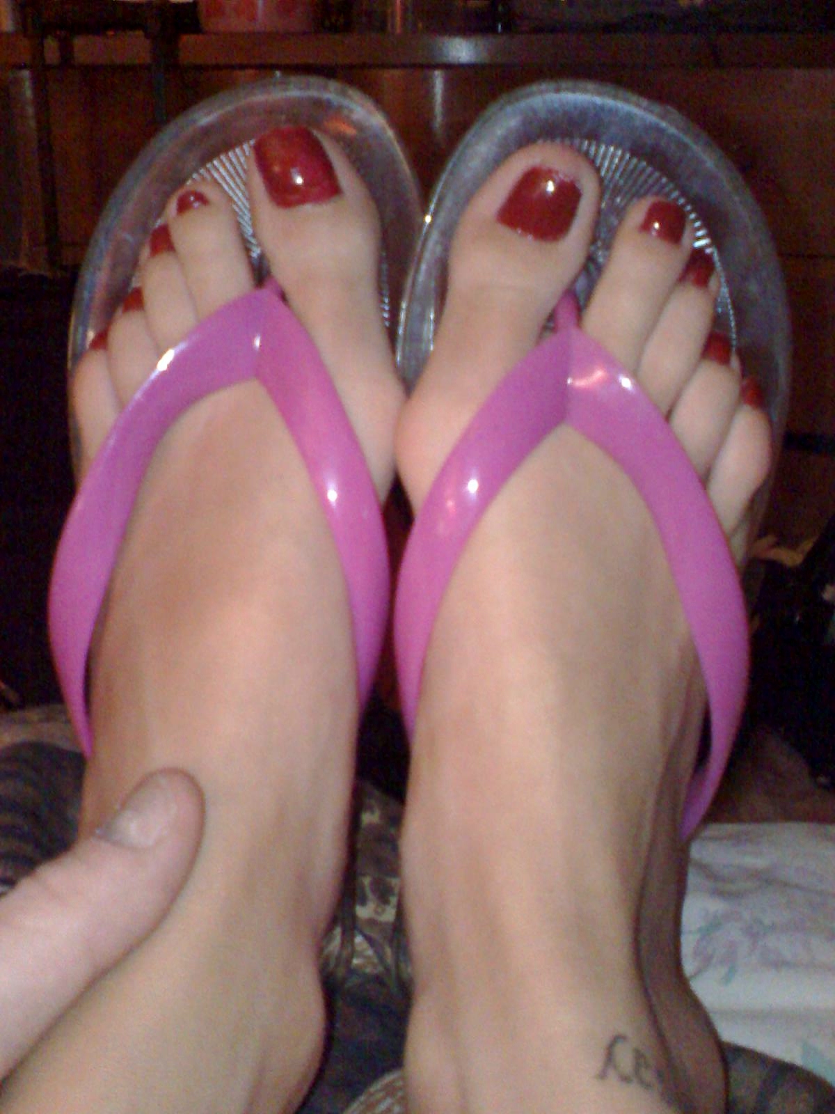 clear flipflops