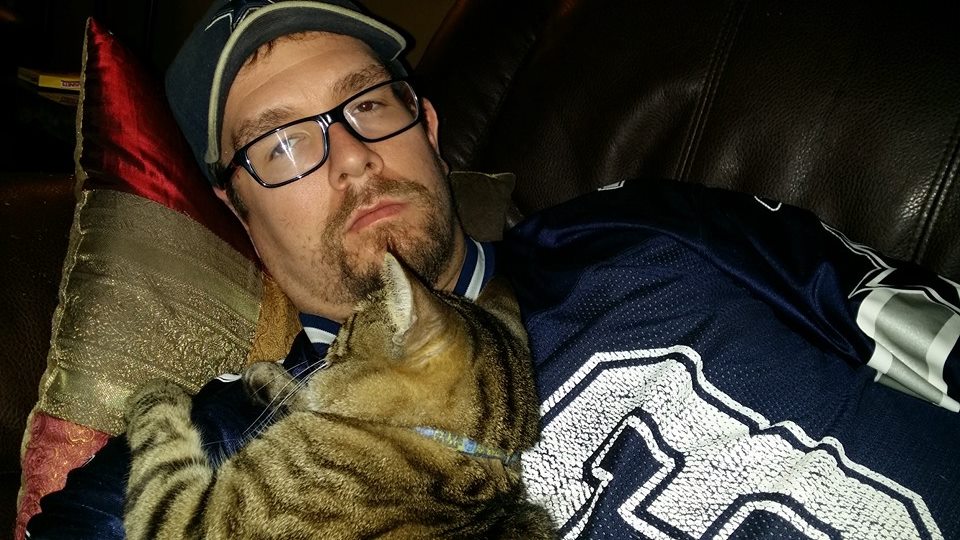 Cowboys game with a kitty!