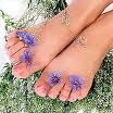 decorated feet