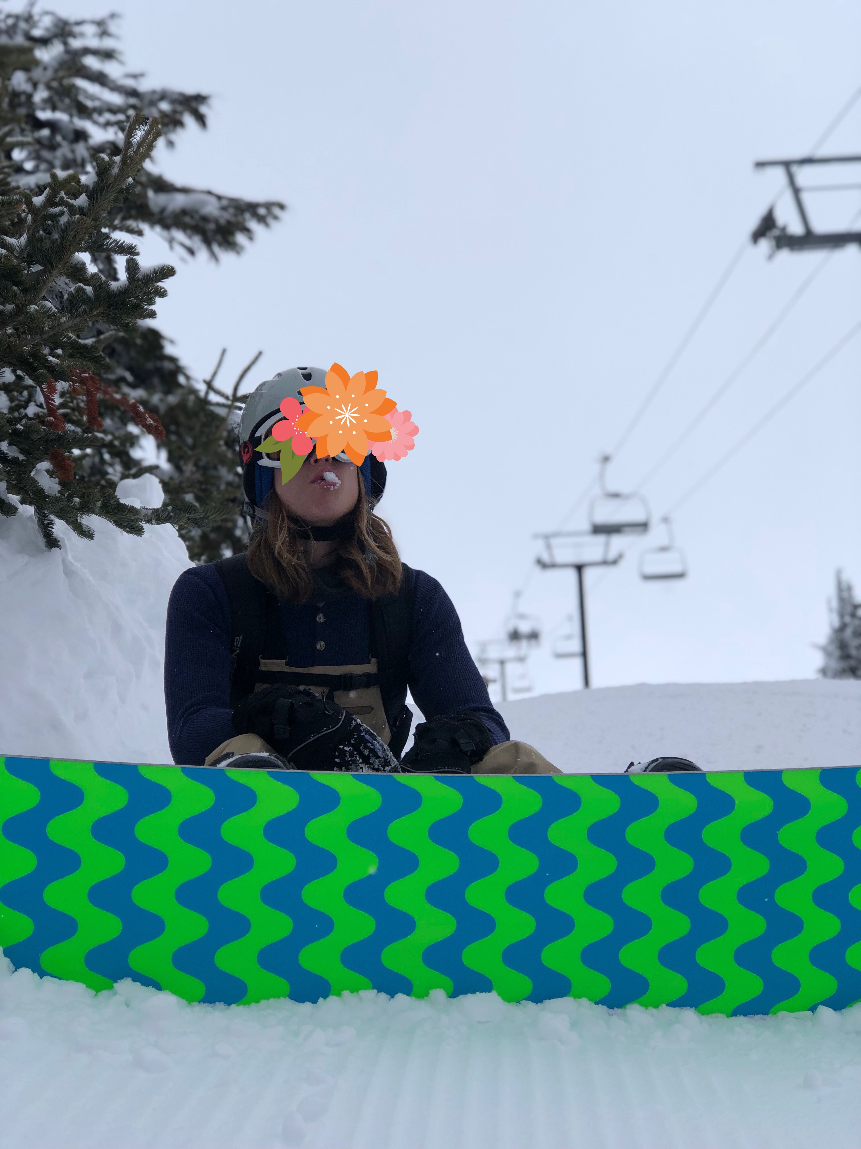 Local ski bum eats snow