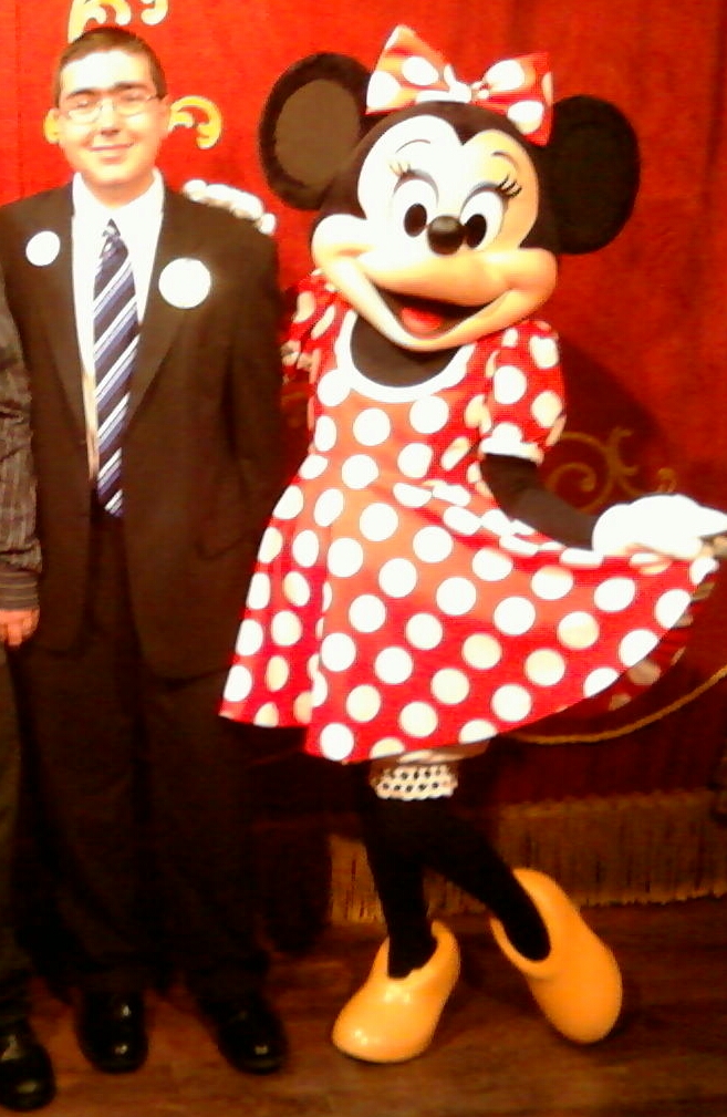 Me and Minnie Mouse. The night of my spring formal on my Disney Internship.