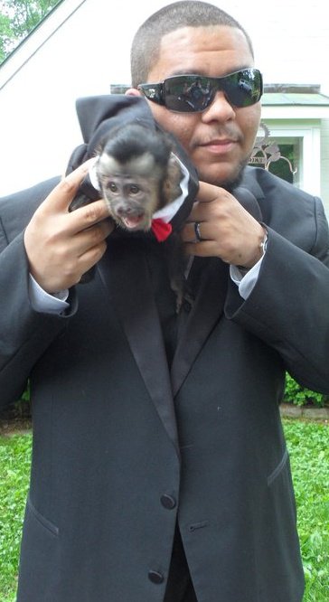 me and my monkey Tucker