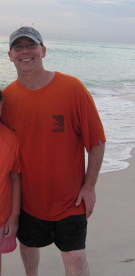 Me on the beach in Destin in July, 2008 - I love the water!