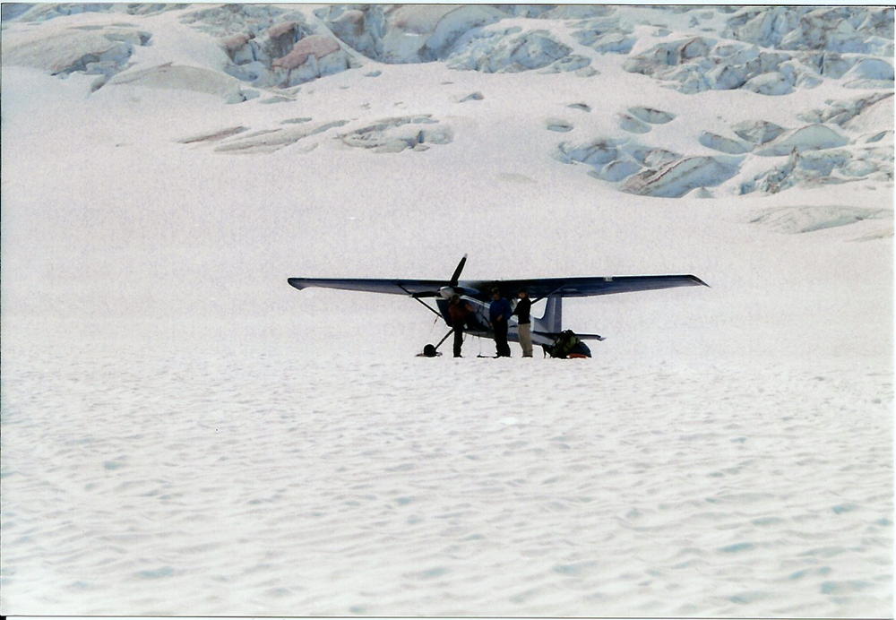 My transportation to/from glacier campsite...Those Alaskan bush pilots are amazing!