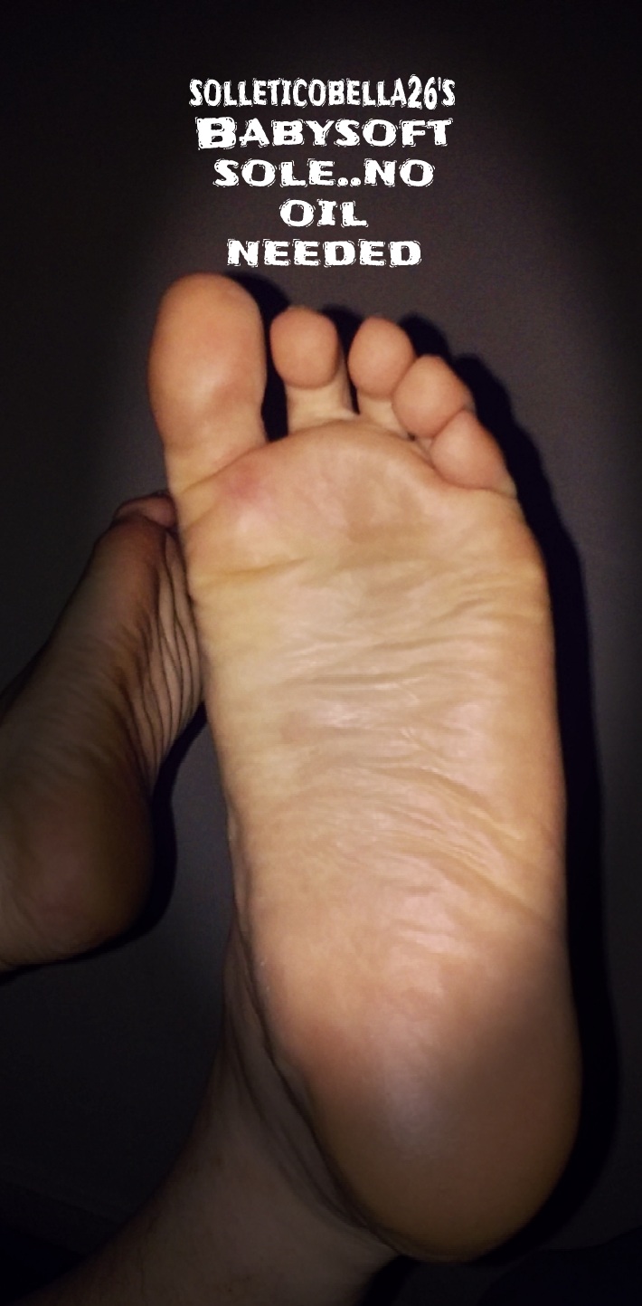 My yummy sexy baby SOFT hyper ticklish sole...no oil needed