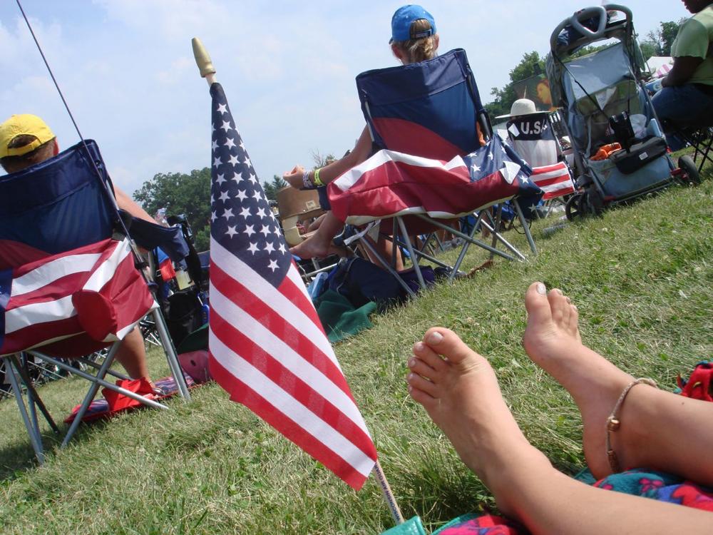 Patriotic feet!