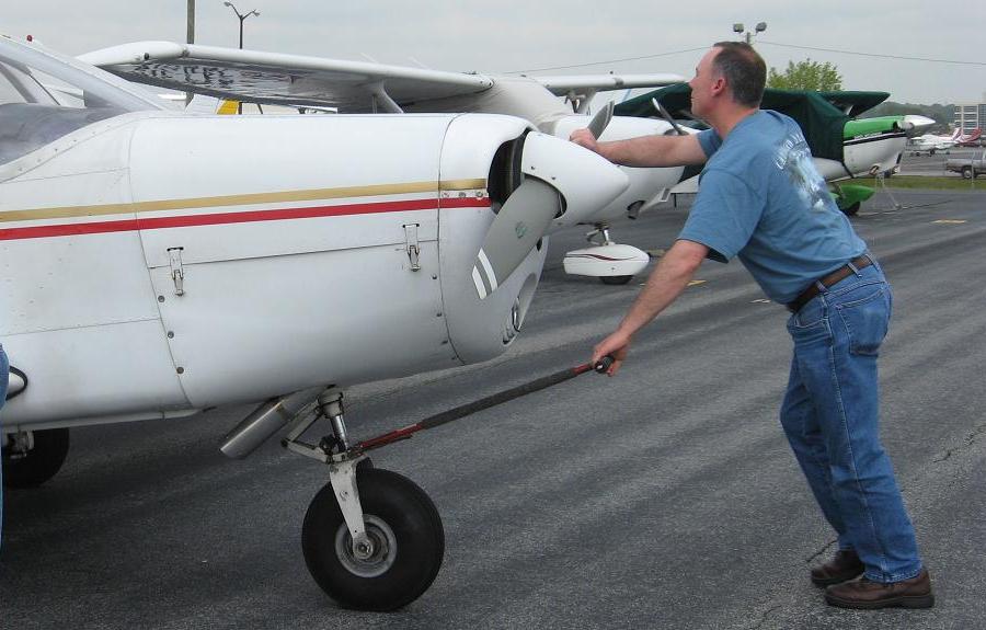 Putting the airplane away...