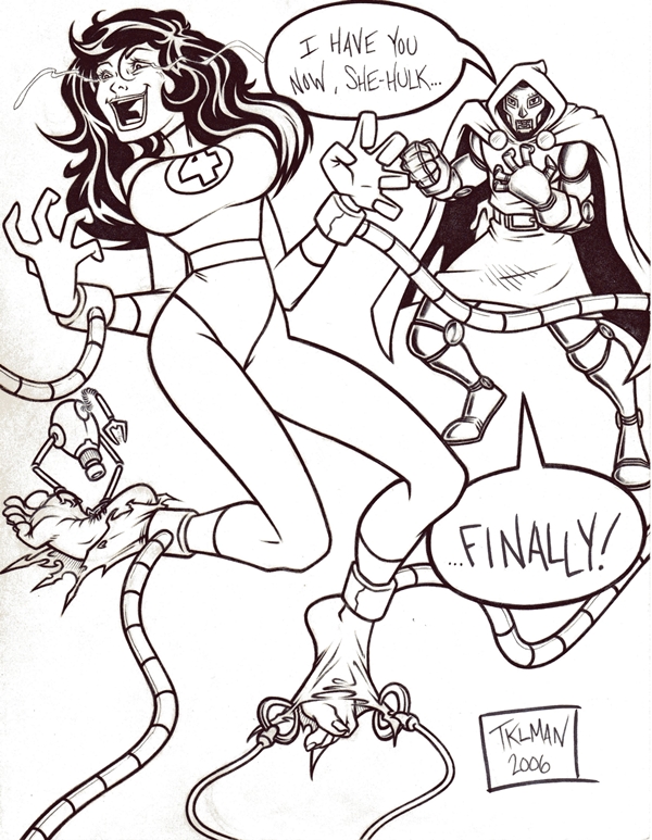 She Hulk vs. Dr. Doom