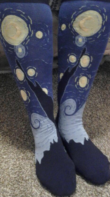 Starry Night socks