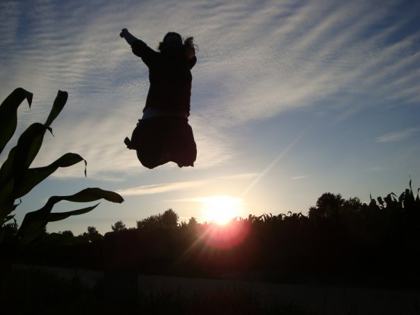 Taken at sunset in a cornfield in France...part of the best weeks of my life <3