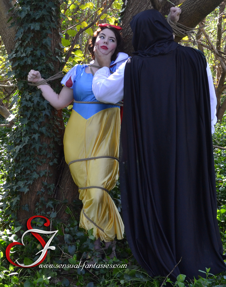 The Evil Huntsman was ordered by the Evil Queen to tie me to a tree and be left for her, but the Evil Huntsman might just take Snow White for his own.