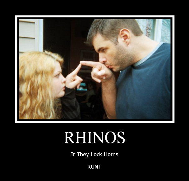 The rhino handshake!
