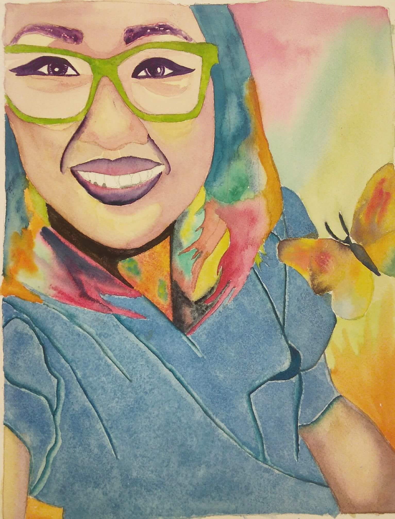 Watercolor of me! SO COOL!! ^_^  Thanks to a dear friend!!