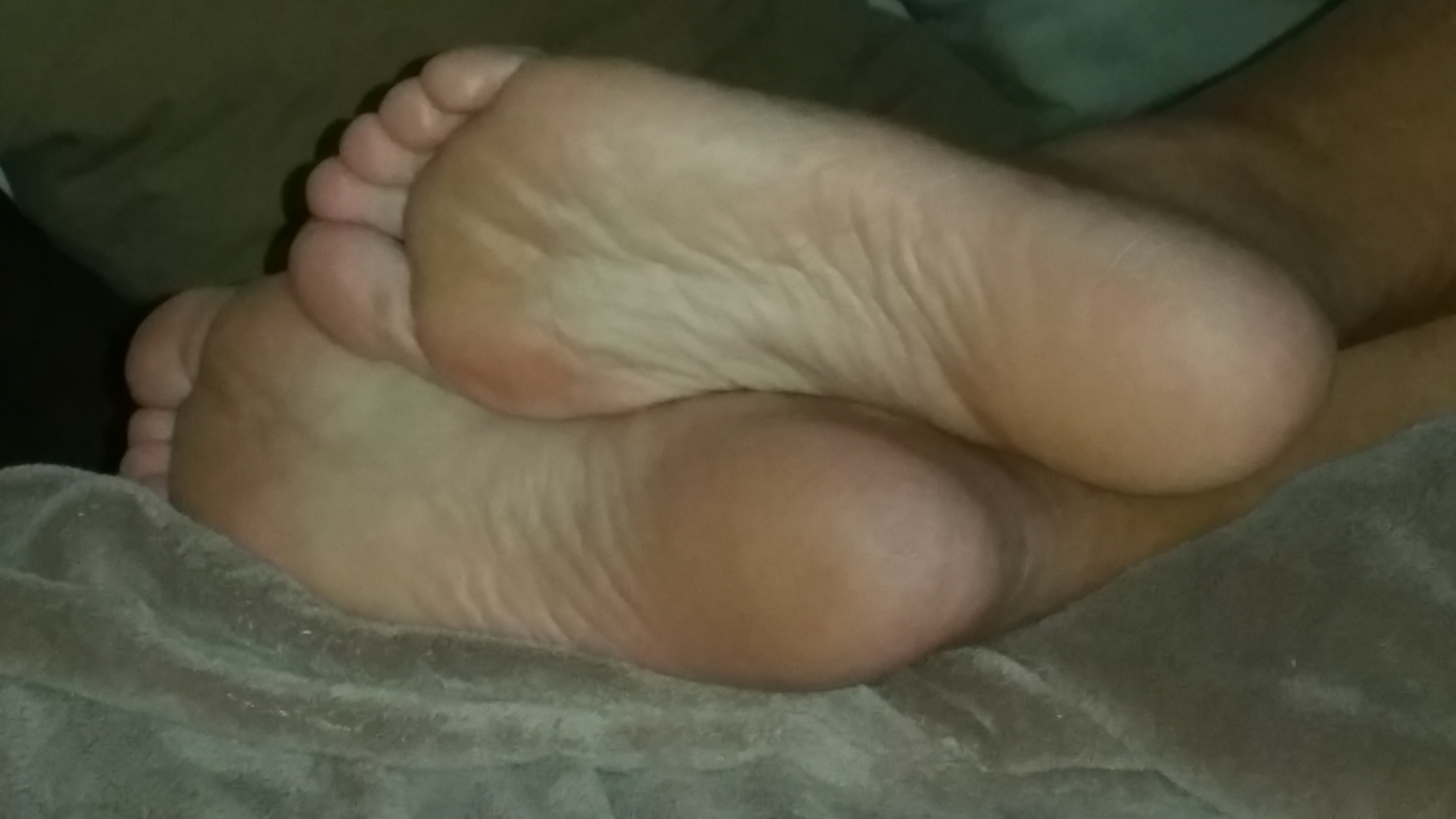 Wife sleepy feet....tempting