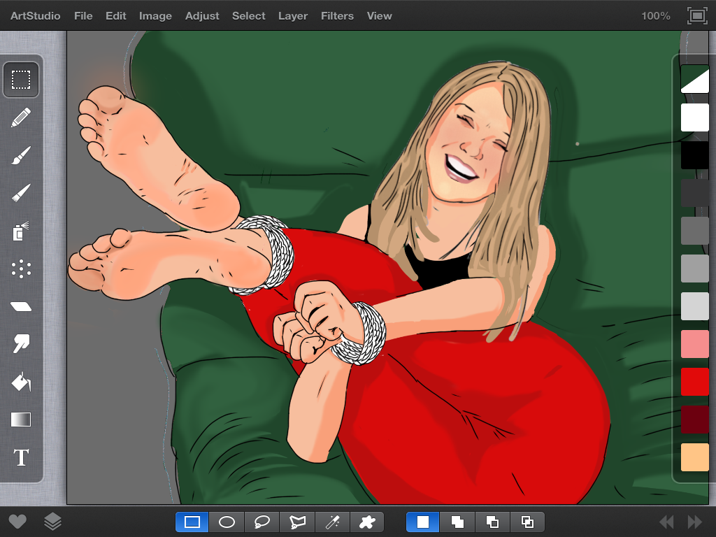 work in progress of someone's lady friend