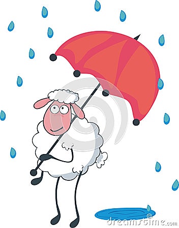 sheep-under-red-umbrella-in-a-rain--thumb5287477.jpg